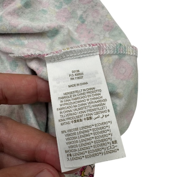 Boden Puff Sleeve Floral Jersey Minidress Cottagecore Romantic - Picture 9 of 13